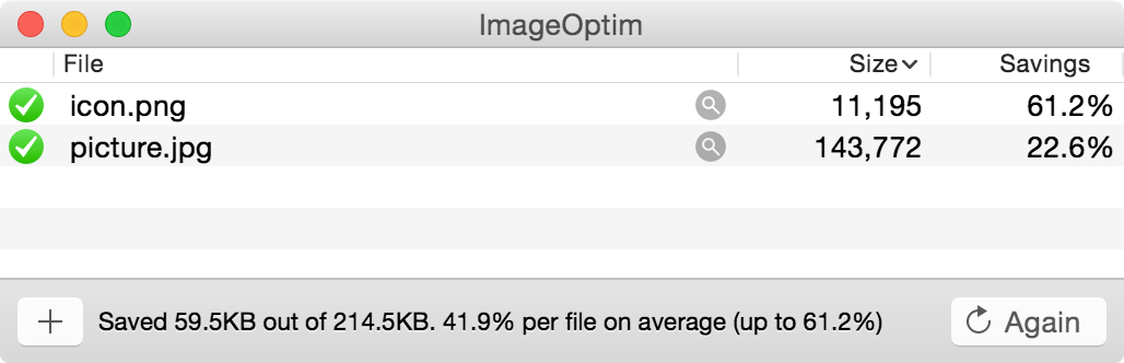 ImageOptim 的启动界面